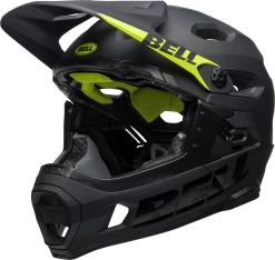 Bell Super Downhill MIPS Full Face Helm 5 Bell Super Downhill MIPS Full Face Helm -Fietskleding en -uitrusting 210178010 bell super dh spherical mountain helmet matte gloss black front left main