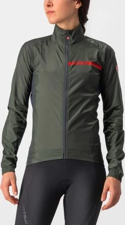 Castelli Squadra Stretch W Fietsjas -Fietskleding en -uitrusting 4521529 075 militarygreendarkgray product 31061 1