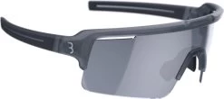 BBB Cycling BSG-65 Fuse Pc Fietsbril -Fietskleding en -uitrusting bsg 65 fuse matt transparent grey mlc silver 3d right