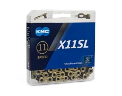 KMC X11SL 11-Speed Ketting -Fietskleding en -uitrusting kmc x11sl 11 speed ketting goud zwart