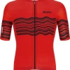 Santini Tono Profilo Fietsshirt -Fietskleding en -uitrusting santini tono profilo jersey rood