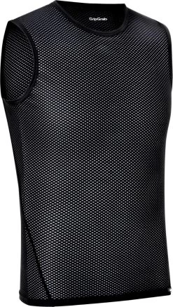 GripGrab Ultralight Mesh Sleeveless Ondershirt -Fietskleding en -uitrusting ultralight mesh ondershirt zwart